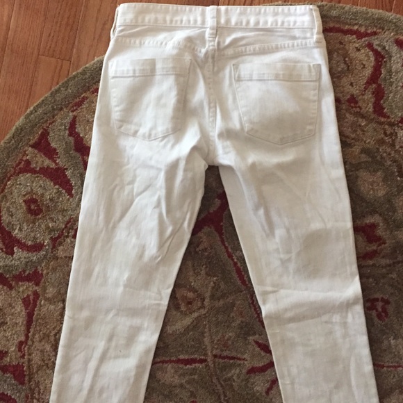 Pair of white J. Crew Matchstick skinny jeans - Picture 4 of 4