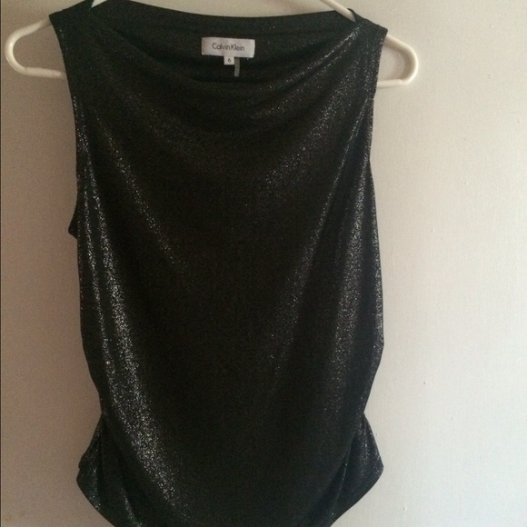 Very classy cow neck blouse from Calvin Klein