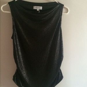 Very classy cow neck blouse from Calvin Klein