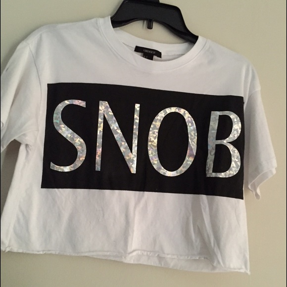 Snob Cropped Tee!