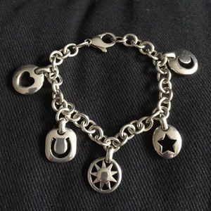 Authentic Tiffany & Co. silver charm bracelet.