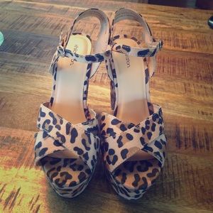 Fun Cheetah Wedges