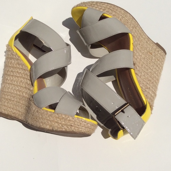 Gray Wedge Sandals - Picture 3 of 4