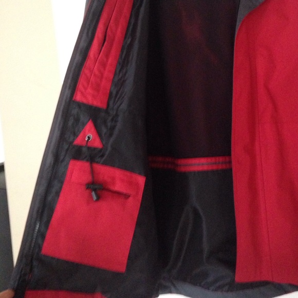 Red, grey & black ski jacket with hood. See pics. - Picture 3 of 4