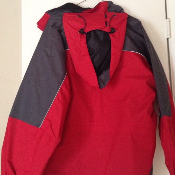 Red, grey & black ski jacket with hood. See pics. - Picture 4 of 4