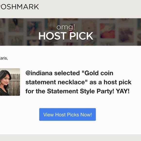 Sold Jewelry | Gold Coin Statement Necklace - Picture 4 of 4