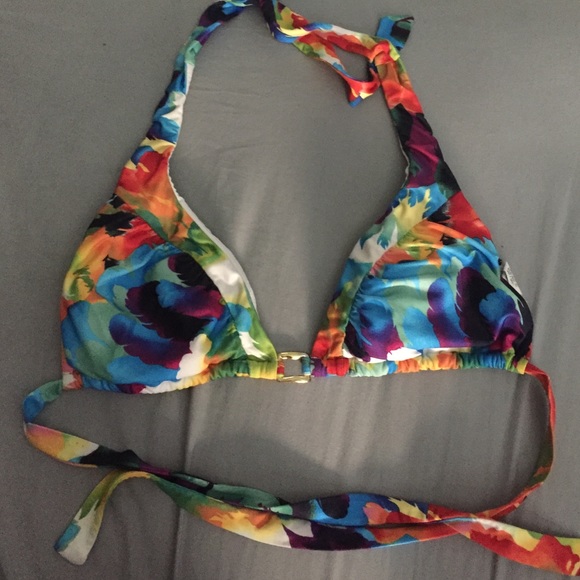 Multicolored Bikini Top!