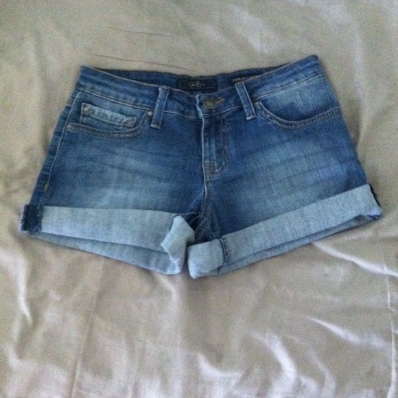 Jessica Simpson Forever Roll Cuff Low Rise Shorts