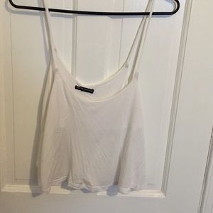 Loose white cotton cropped top SZ/S/M