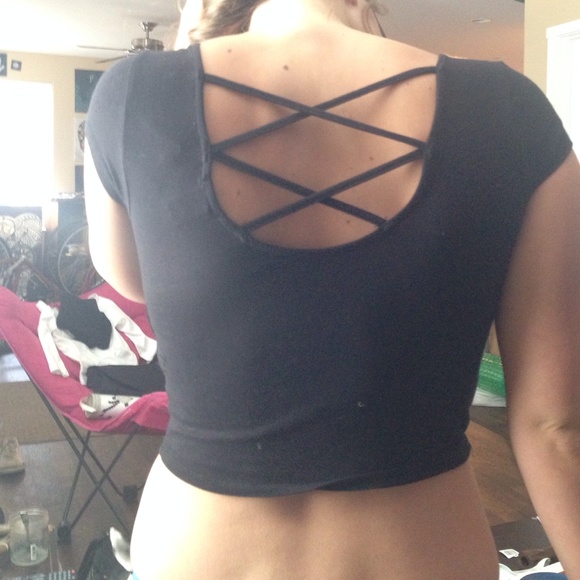 Strappy back crop top