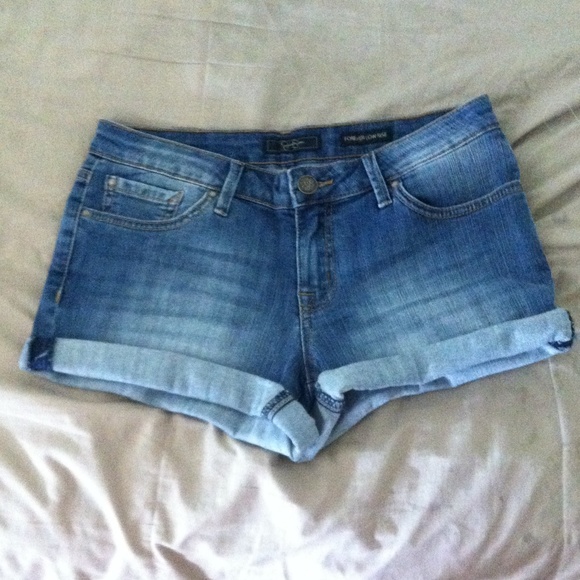 Jessica Simpson Forever Roll Cuff Low Rise Shorts