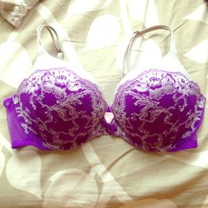 Victoria Secret purple lace bombshell bra