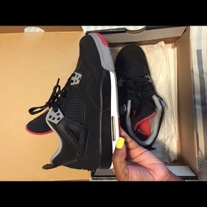 Jordan's Bred 4's
