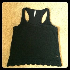 Aeropostale Black Laced Top