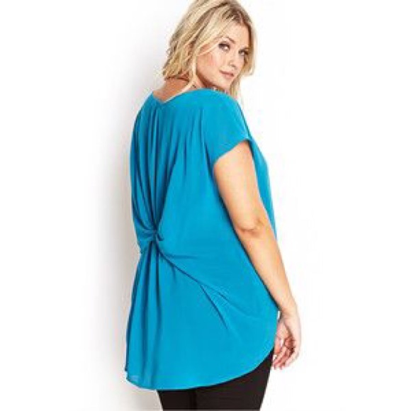 Sheer Aqua Blouse