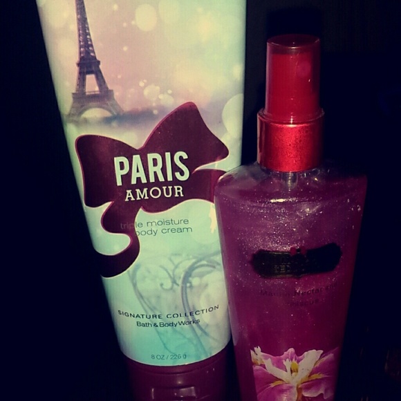 Paris amour lotion , mango seduction shimmer spray