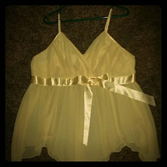 Fredericks of Hollywood Yellow Nightie