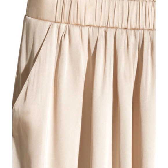 Satin Maxi Skirt in Light Beige -Sold Out- - Picture 3 of 4