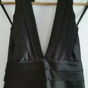 BCBG Black Halter Cocktail Dress