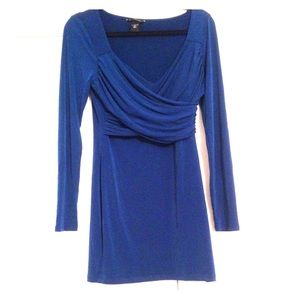 Classy ✨✨MODA royal blue long sleeve dress. 👗