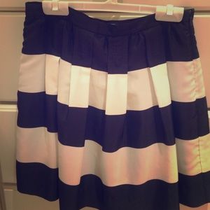 Navy and White Skirt