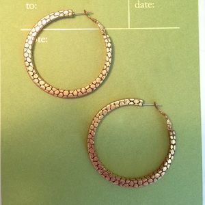 Gold Metal Hoops