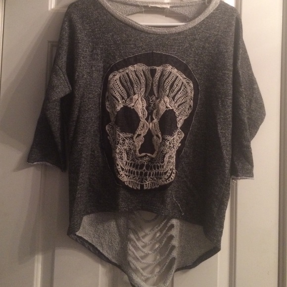 Grey skull sweater - Picture 1 of 2