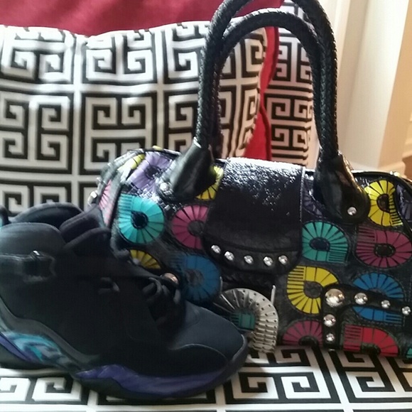 BUNDLE deal...Multi-Colored Handbag/Retro 8 Jordan