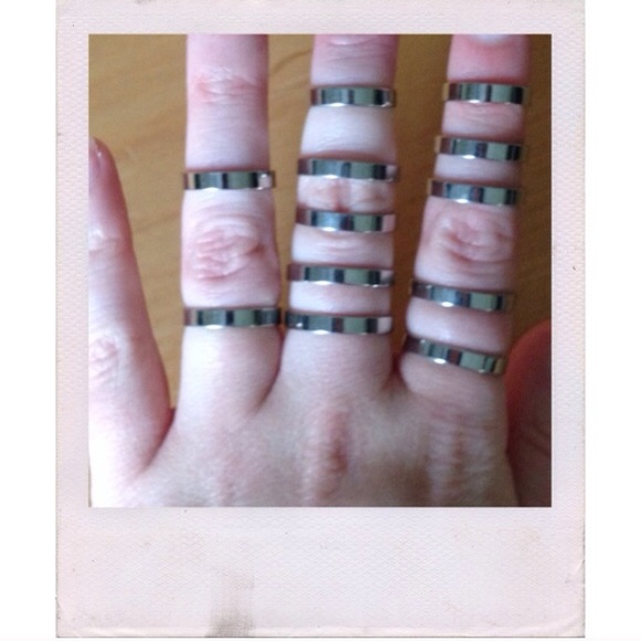 Silver Mix Match Ring Set - Picture 4 of 5