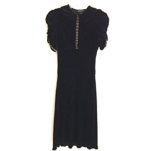 Vivienne Tam Black Velvet Dress