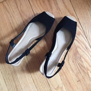 Black slip on shoes