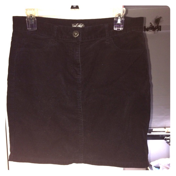 Corduroy pencil skirt