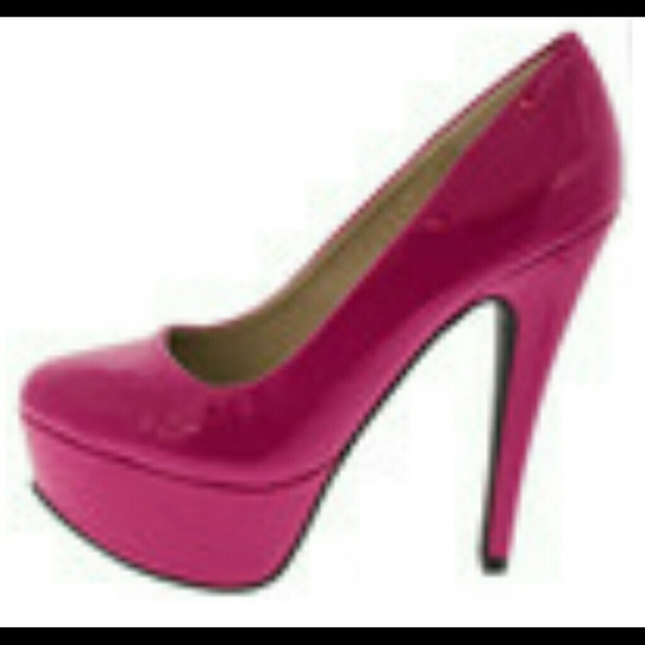 Fuschia heels