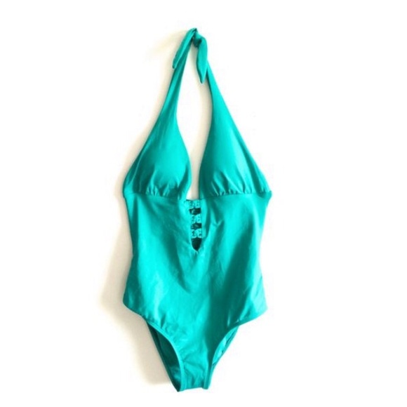 Teal One Piece Bathing Suit by L*Space