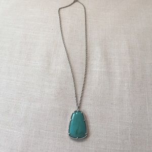 Long turquoise necklace
