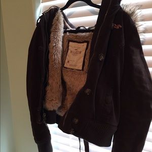 Hollister fur coat