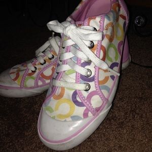 Coach Op Art C multi colored sneakers