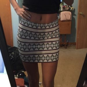 Tribal Print Bodycon Skirt