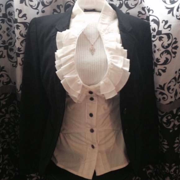 Banana Republic blazer & Bebe Top
