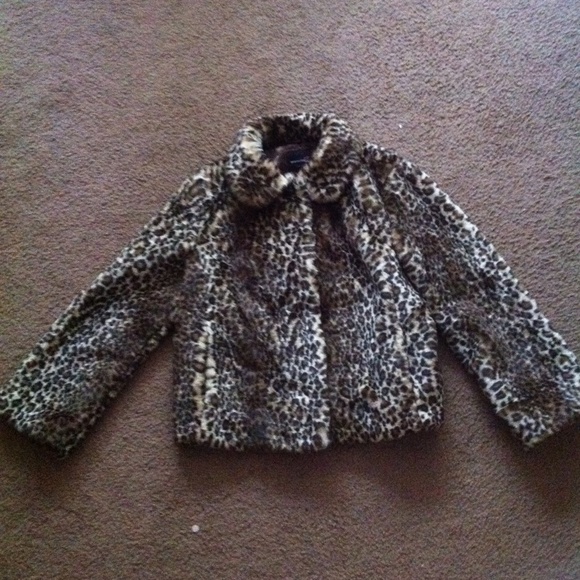 Delias Faux Leopard Jacket/Coat