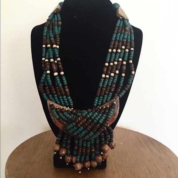 Wooden beaded Necklace from Wisconsin