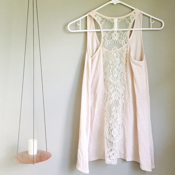 Cream Lace Tank Top - Picture 2 of 4