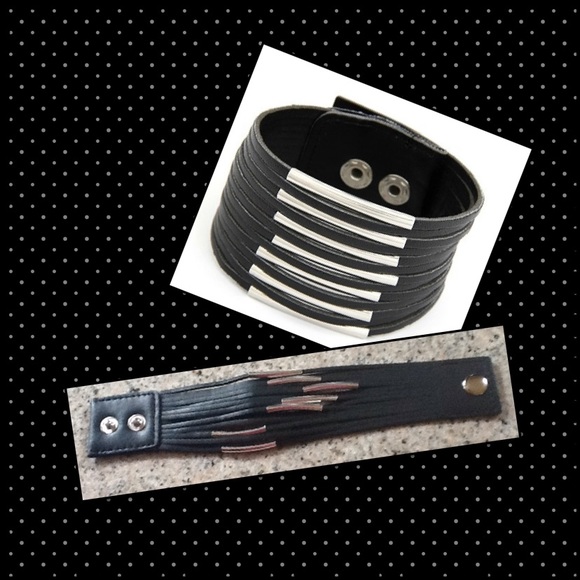 Jewelry - Women punk rock gothic leather cuff chic bracelet