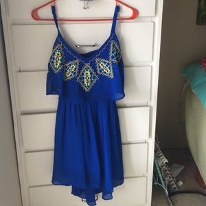 💎 NWT SEQUIN HEARTS BLUE HIGH LOW DRESS 💙