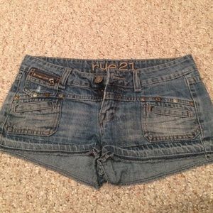 Denim shorts