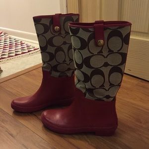 COACH rain boots