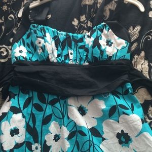 Electric Blue Floral Dress