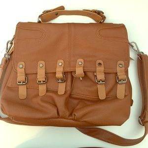 Faux Leather Brown Bag
