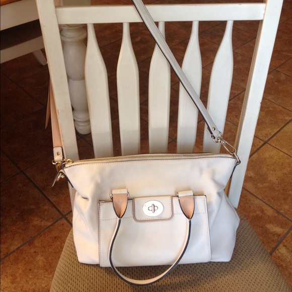 White leather Kate Spade purse