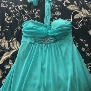 Seafoam Green Homecoming Dress